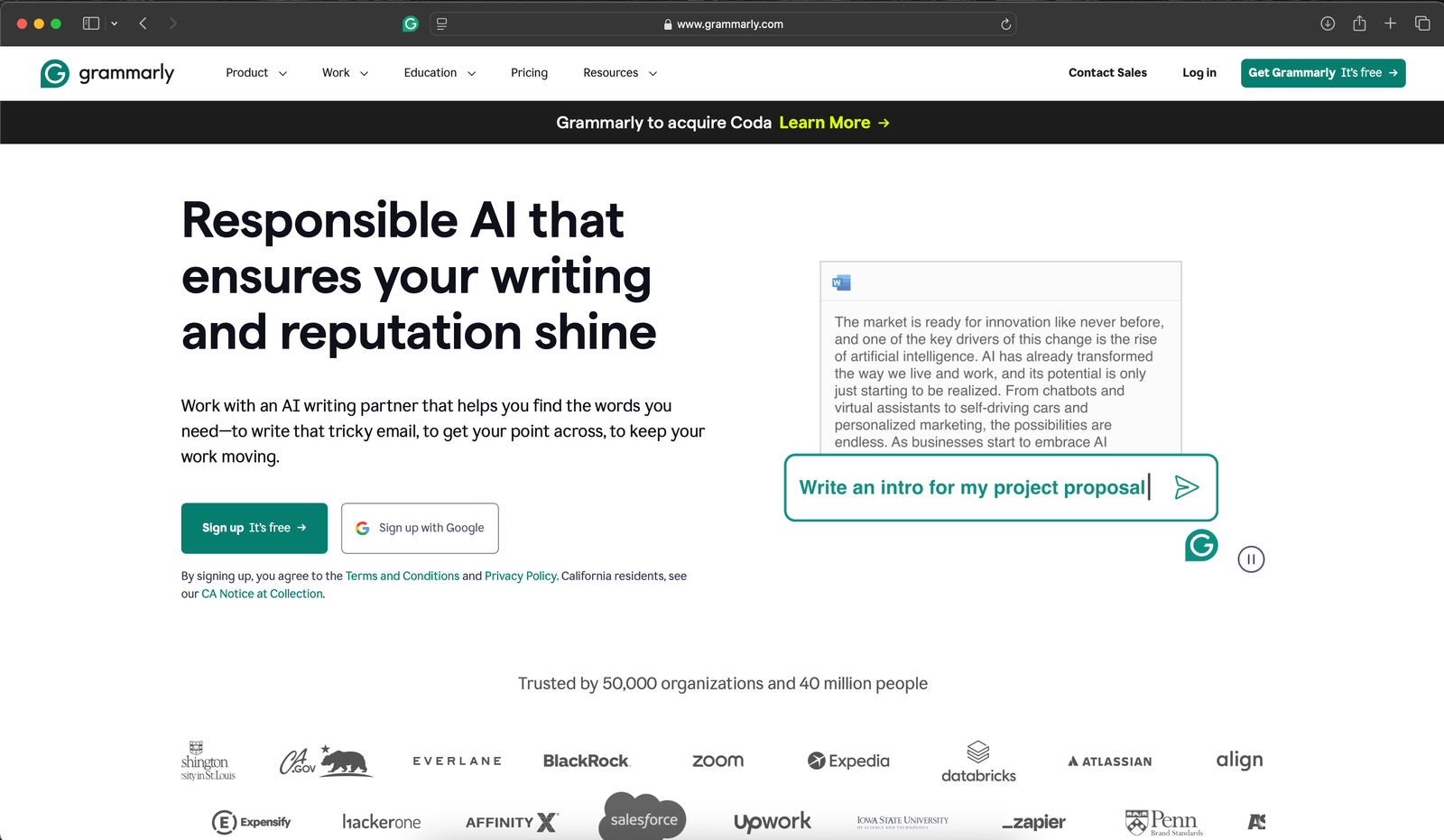 Best AI Tools for Business in 2025 grammarly