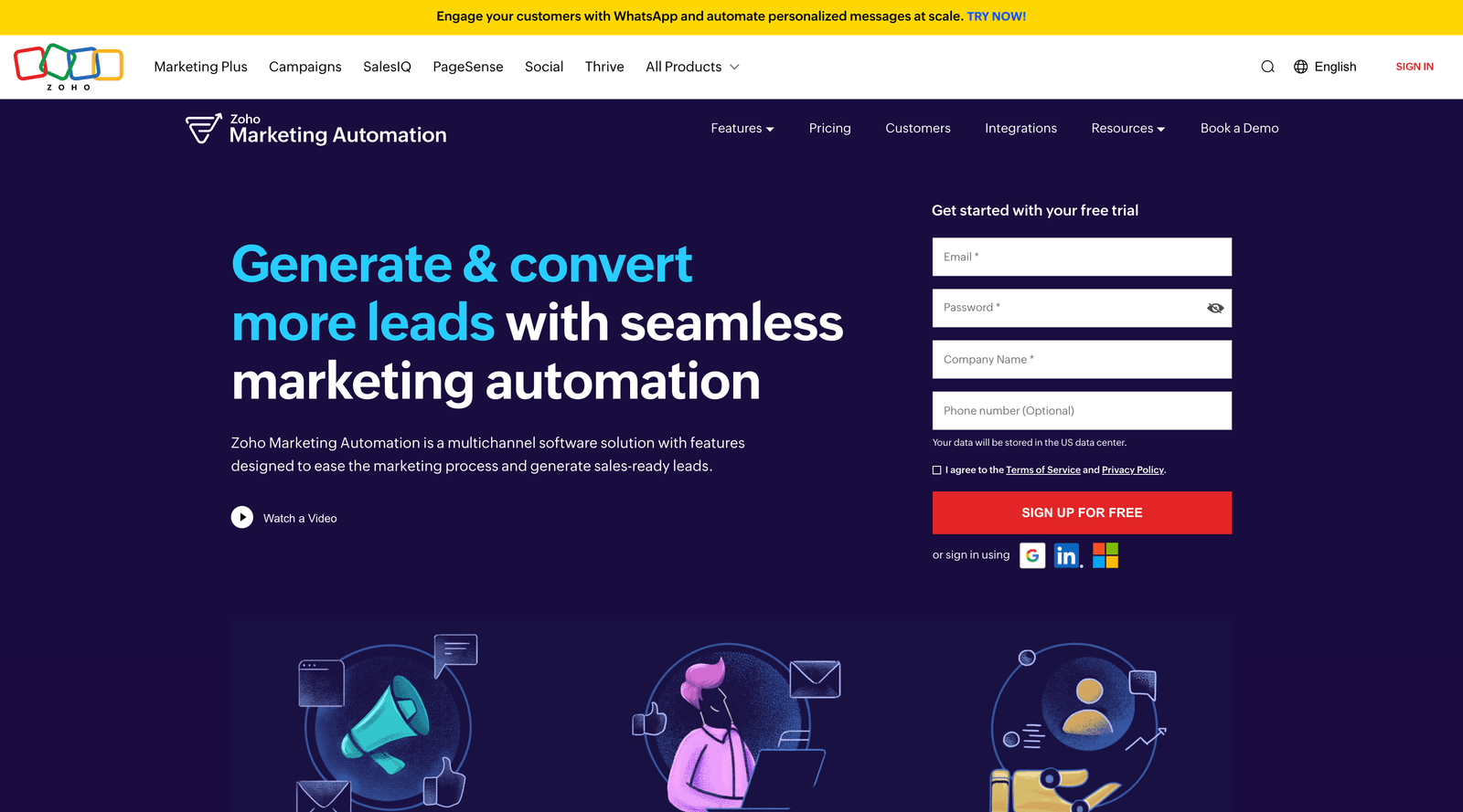 Top B2B Marketing Automation Software 2025 Zoho marketing automation