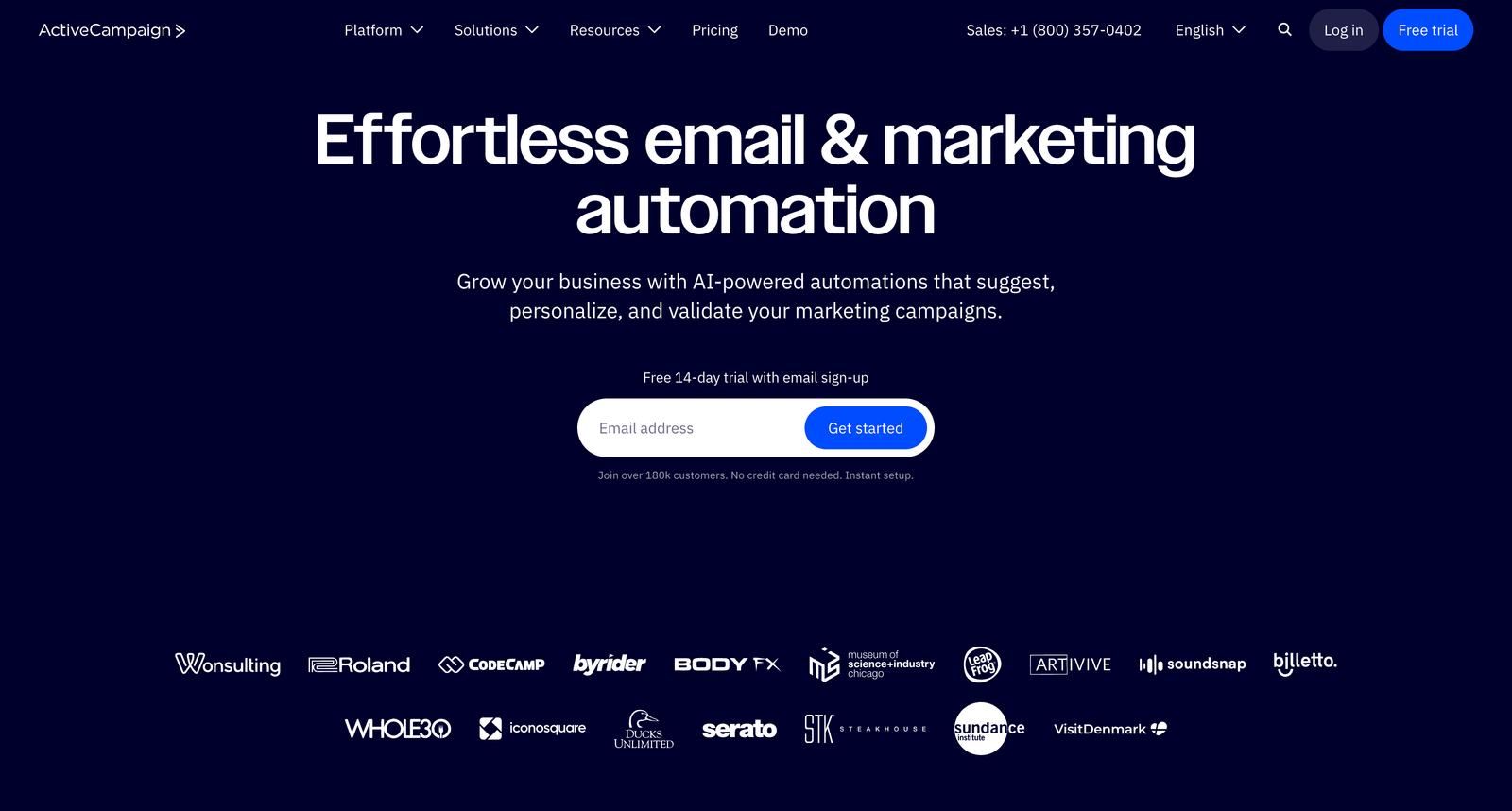 Top B2B Marketing Automation Software 2025 activecampaign
